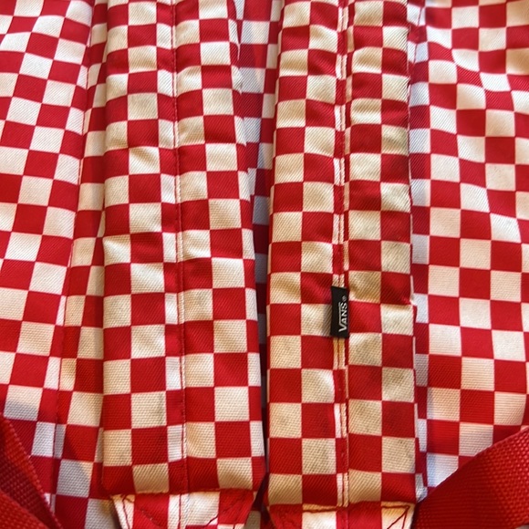 Vans Red Checkered Book bag see pics for measurements - Picture 10 of 11